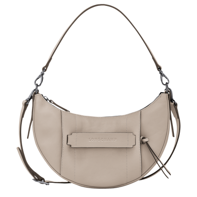 Longchamp 3D S 斜挎包 , 陶灰色 - 皮革