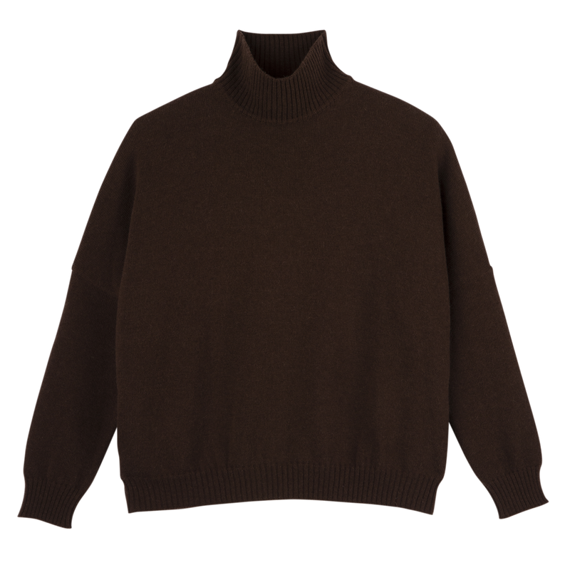 高领毛衣 , 咖啡棕 - 其他  - 查看 1 5
