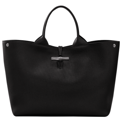 Le Roseau L Handbag , Black - Leather