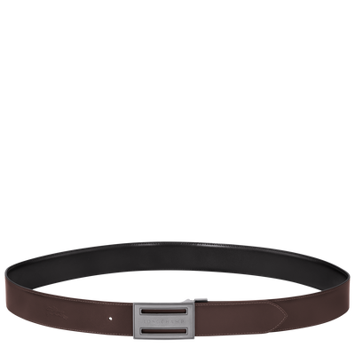 Delta Box Men's belt, Black/Mocha