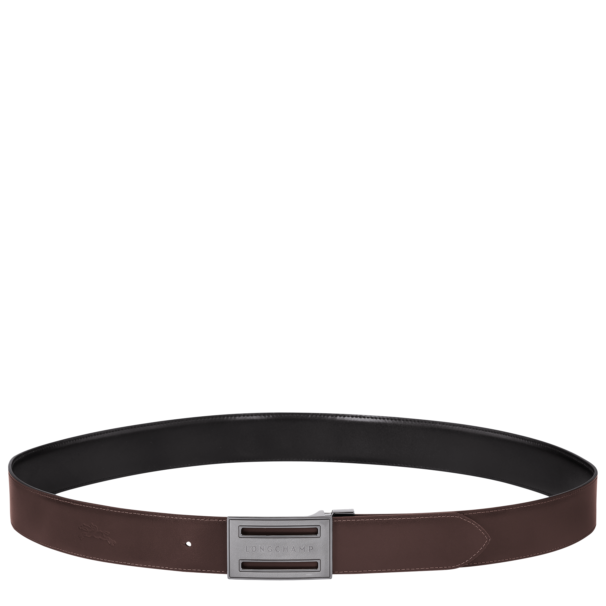 Men's belt, Black/Mocha - View 3 of
5 - zoom in Delta Box Men's belt, Black/Mocha