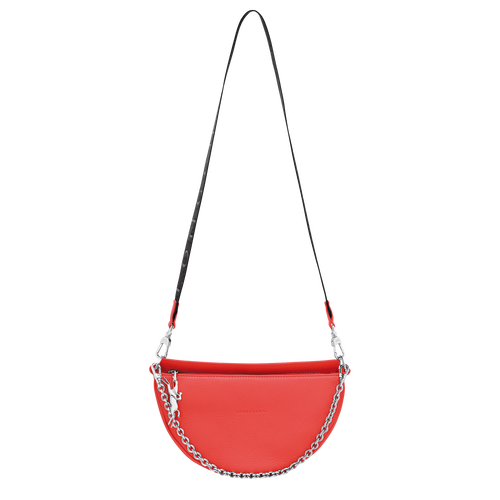Smile S Crossbody bag , Strawberry - Leather - View 5 of  7