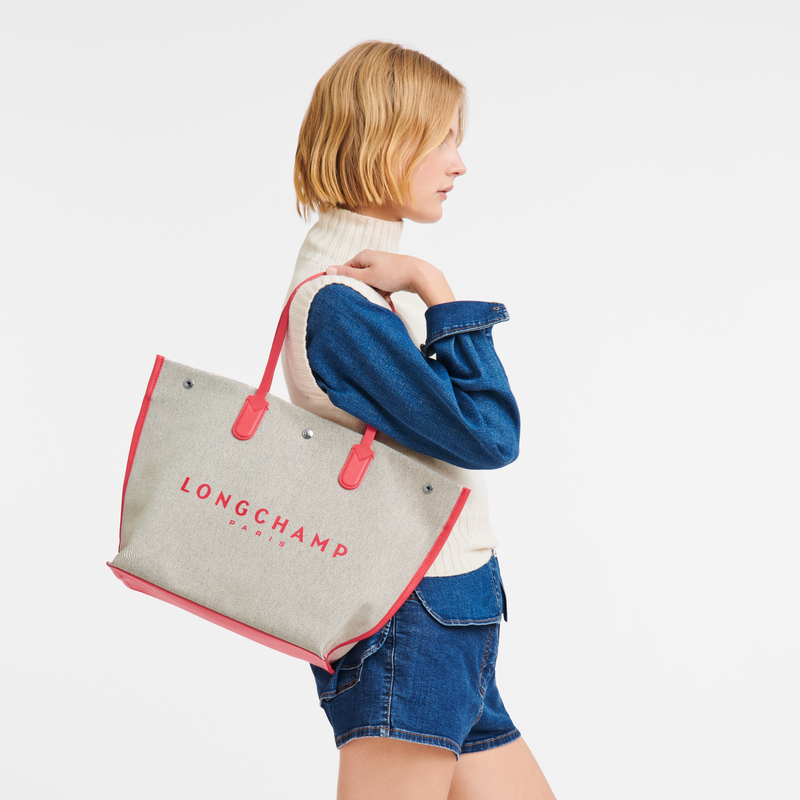 Essential L L 号购物袋 , 草莓色 - 帆布  - 查看 5 5