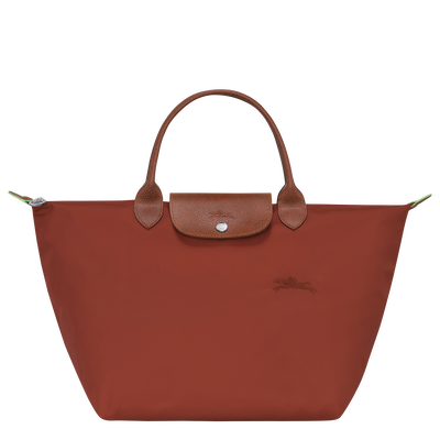 Le Pliage Green M 手提包 , 栗子色 - 再生帆布
