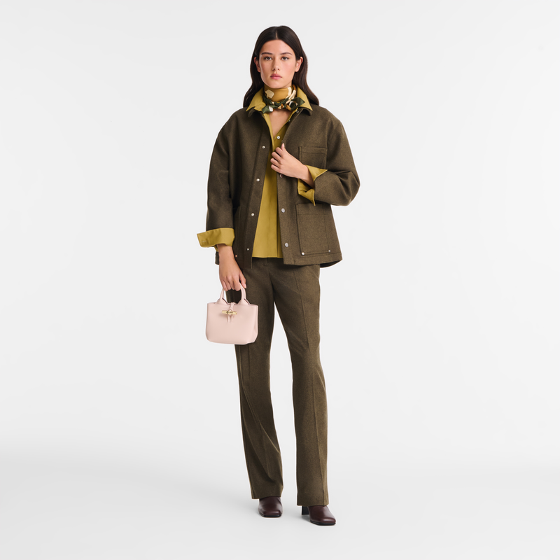 Le Roseau XS Handbag , Petal Pink - Leather  - View 2 of  4