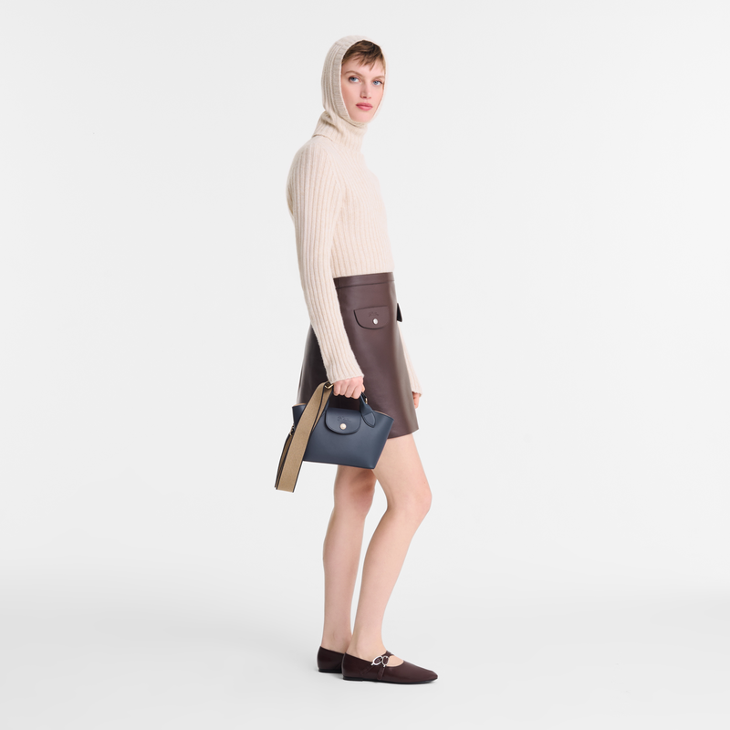 &Eacute;pure XS 托特包 , 海军蓝色 - 皮革  - 查看 2 6