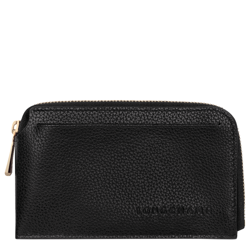 Le Foulonn&eacute; Card holder , Black - Leather  - View 1 of  2