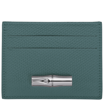 Le Roseau Card holder , Cedar - Leather