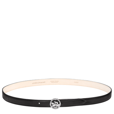 女士皮带 , 黑色 - 皮革