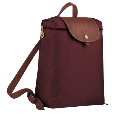 Le Pliage Original M 双肩背包 , 勃艮第色 - 再生帆布