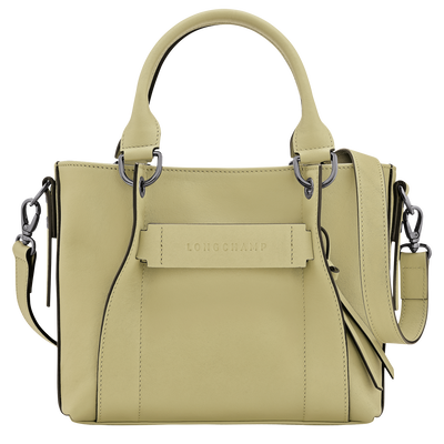 Longchamp 3D S Handbag , Almond Green - Leather