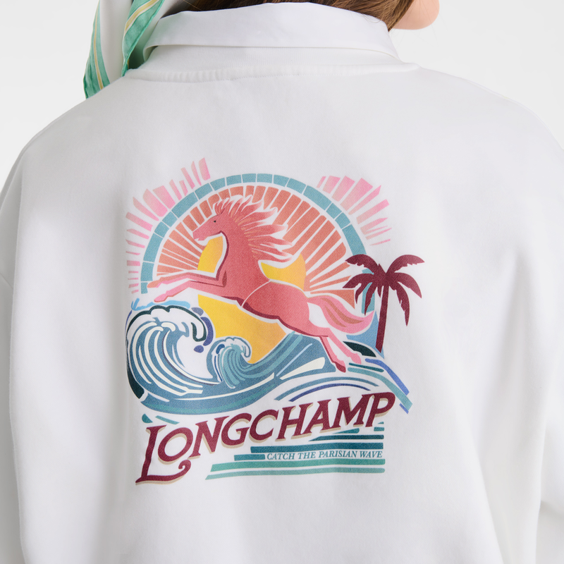 卫衣 , 白色 - 平纹针织布  - 查看 5 5