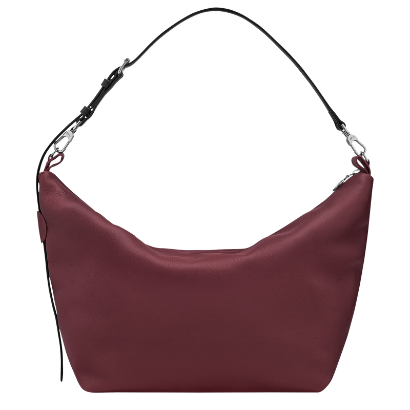 Le Slouchy M Hobo 袋 , 石榴色 - 皮革  - 查看 4 6