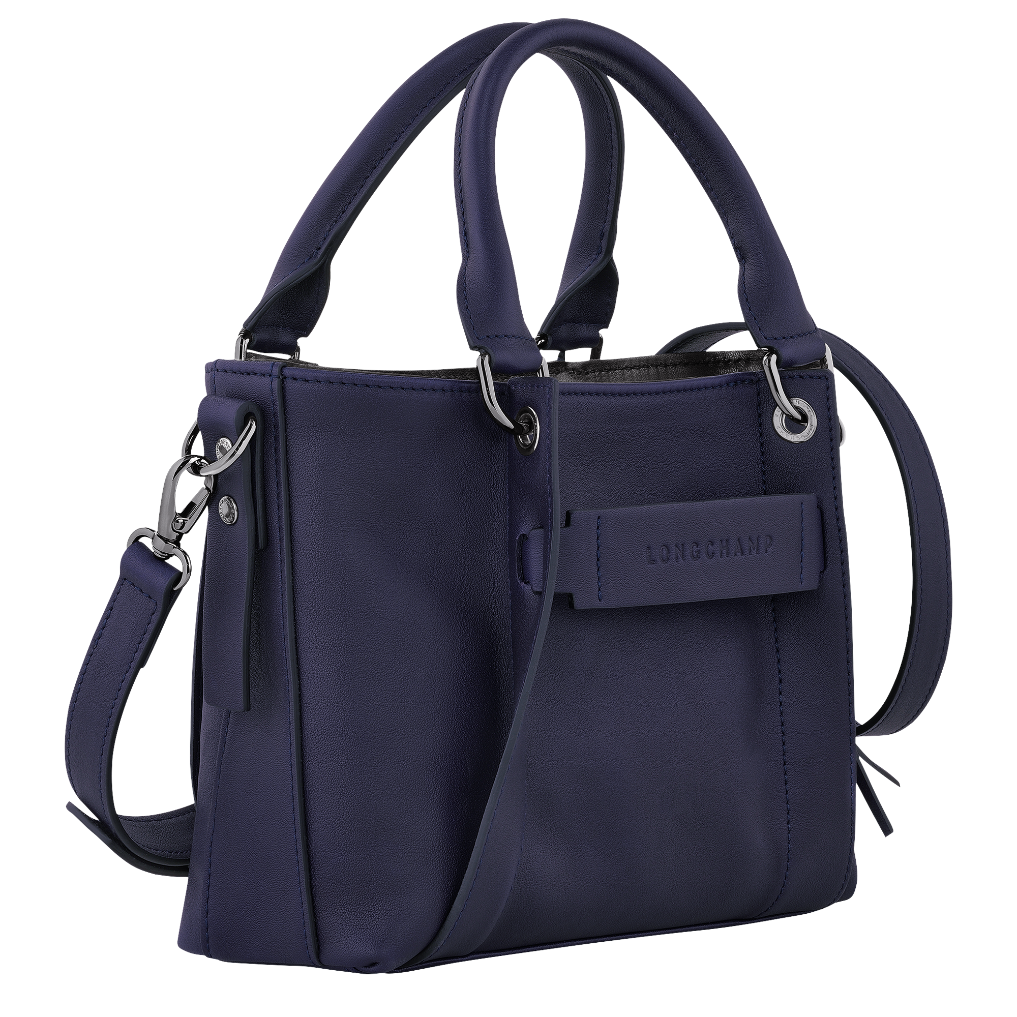 Longchamp 3D 手提包 S, 浆果紫