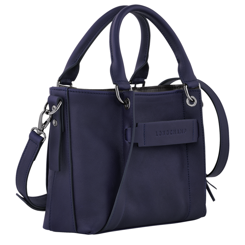 Longchamp 3D S Handbag , Bilberry - Leather  - View 3 of  5