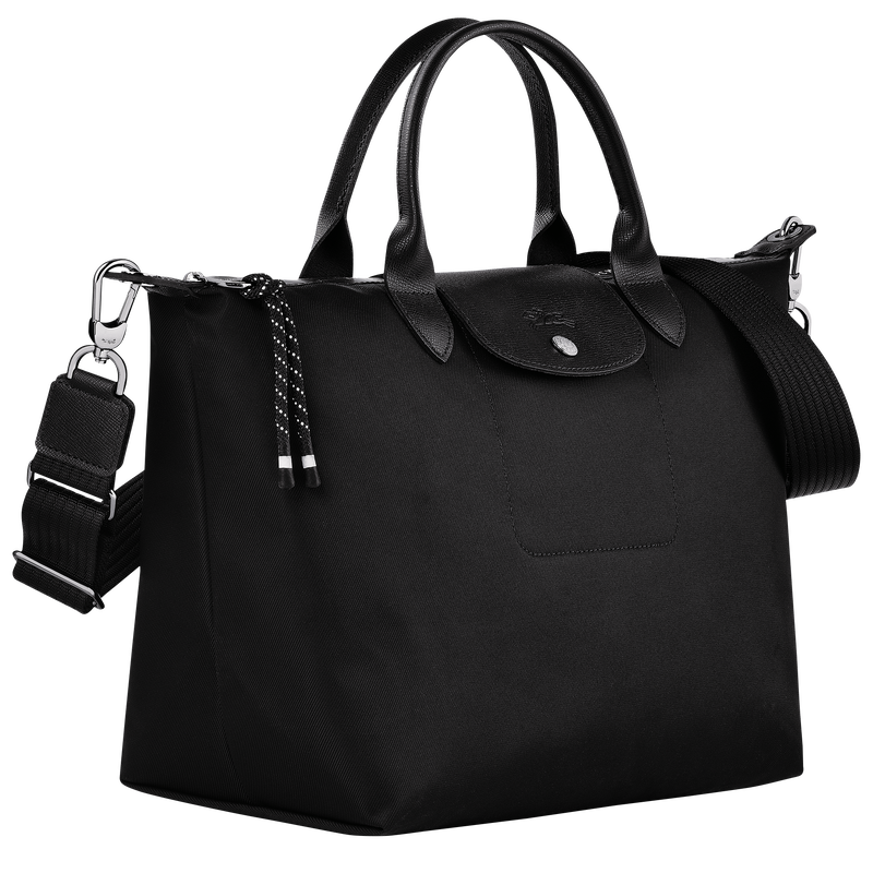 Le Pliage Energy L Handbag , Black - Recycled canvas  - View 3 of  6