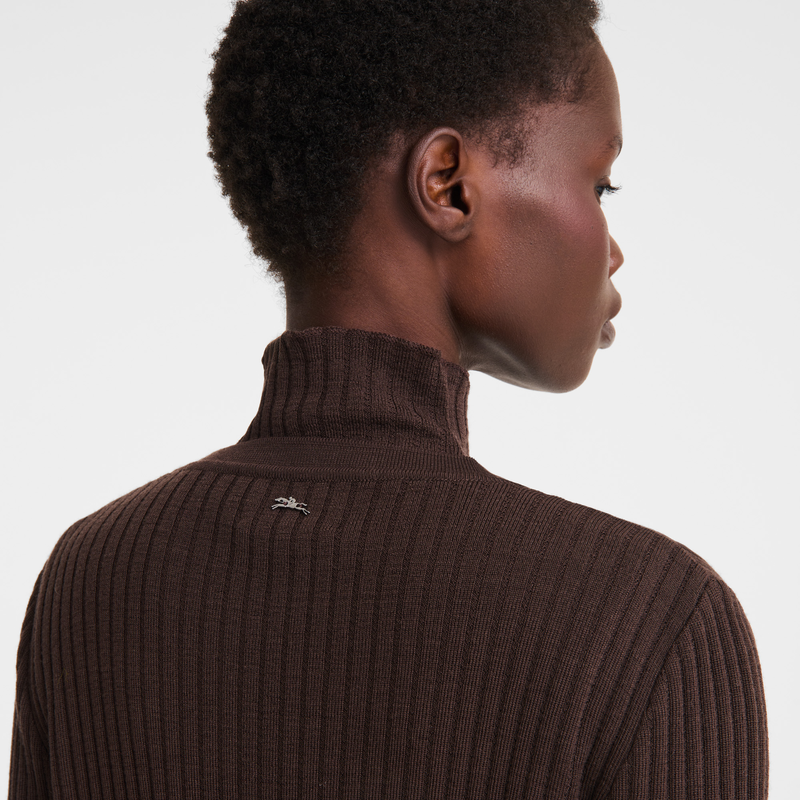 Cardigan , Mocha - Knit  - View 4 of  5