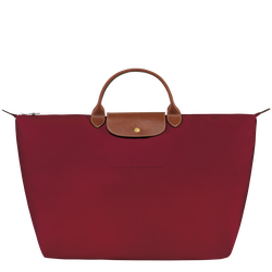 Le Pliage Original S Travel bag , Red - Recycled canvas