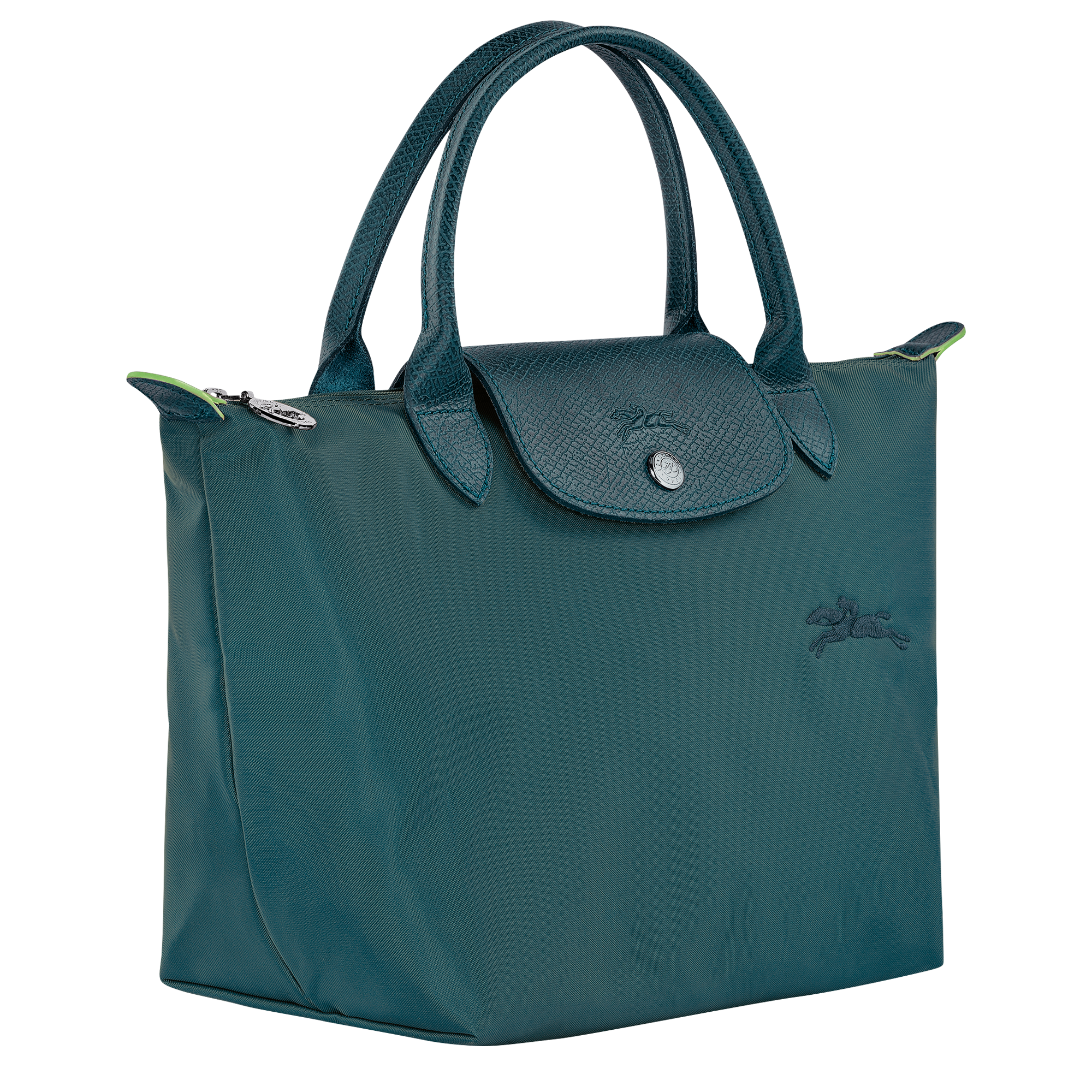 手提包 S, 孔雀蓝色 - 查看 3
        7 - 放大 Le Pliage Green 手提包 S, 孔雀蓝色