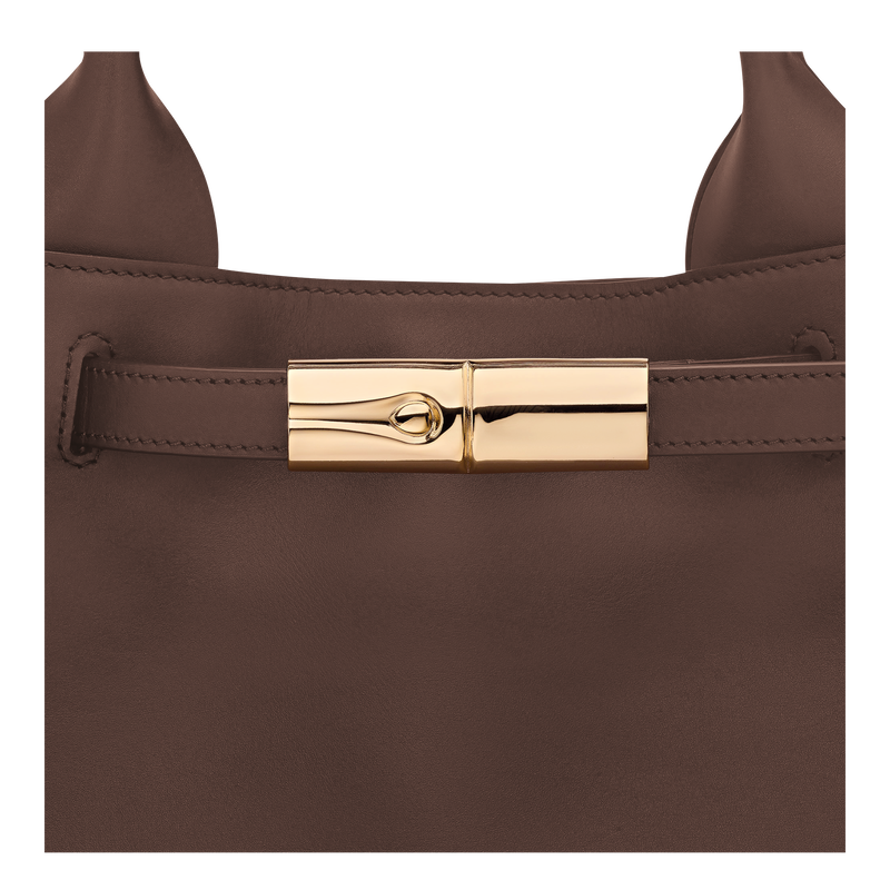 Le Smart L Handbag , Mocha - Leather  - View 6 of  6