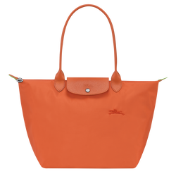 Le Pliage Green L Tote bag , Carot - Recycled canvas