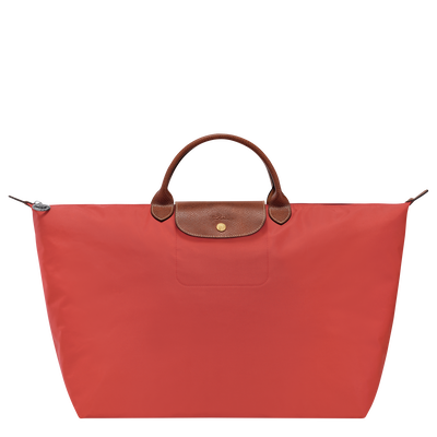 Le Pliage Original L 旅行包 , 番茄红 - 再生帆布