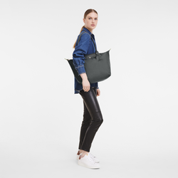 Le Pliage Green L 大号单肩包 , 石墨色 - 再生帆布