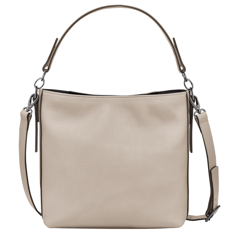 Longchamp 3D S 斜挎包 , 陶灰色 - 皮革  - 查看 4 5