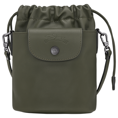 Le Pliage Xtra XS Bucket bag , Fir - Leather