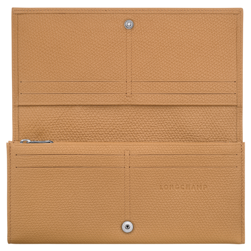 Le Roseau Long continental wallet , Walnut - Leather  - View 3 of  3