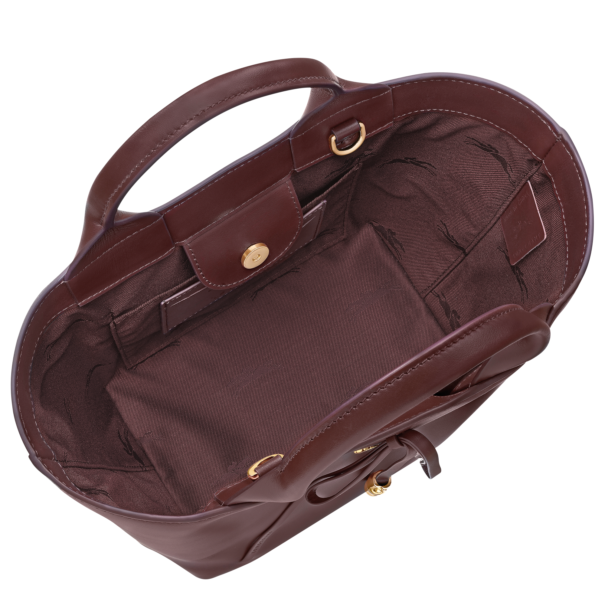 Le Roseau 手提包 S, 勃艮第色