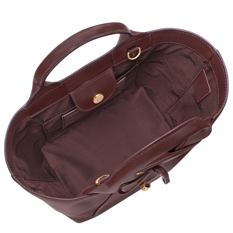 Le Roseau 手提包 , 勃艮第色 - 皮革  - 查看 5 6