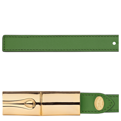 Ladies' belt , Matcha - Leather