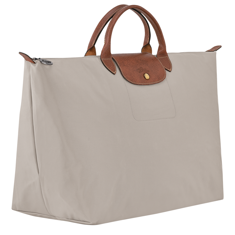 Le Pliage Original L 旅行包 , 鹅卵石色 - 再生帆布  - 查看 3 7