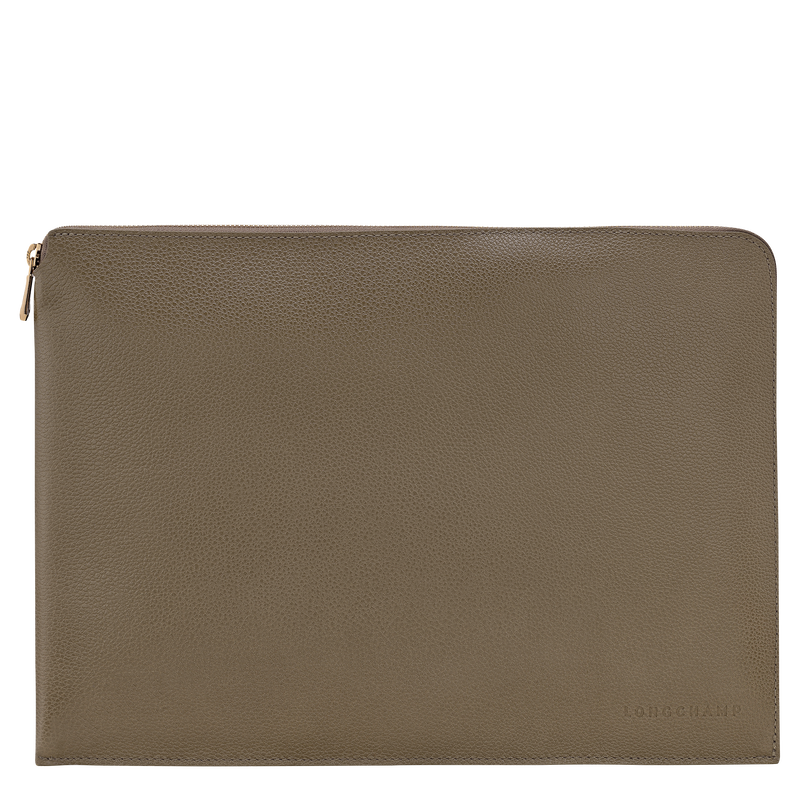 Le Foulonn&eacute; Laptop case , Caper - Leather  - View 1 of  2