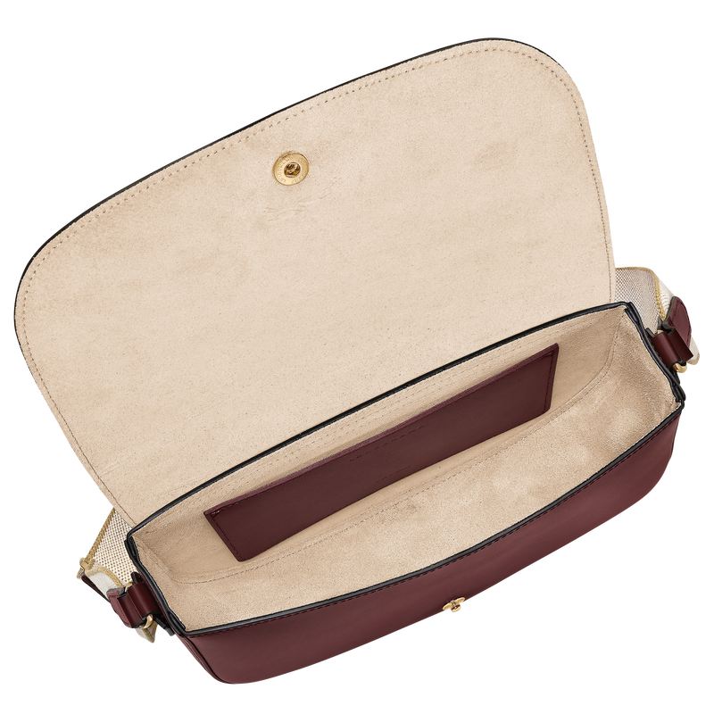 &Eacute;pure M Crossbody bag , Burgundy - Leather  - View 5 of  6