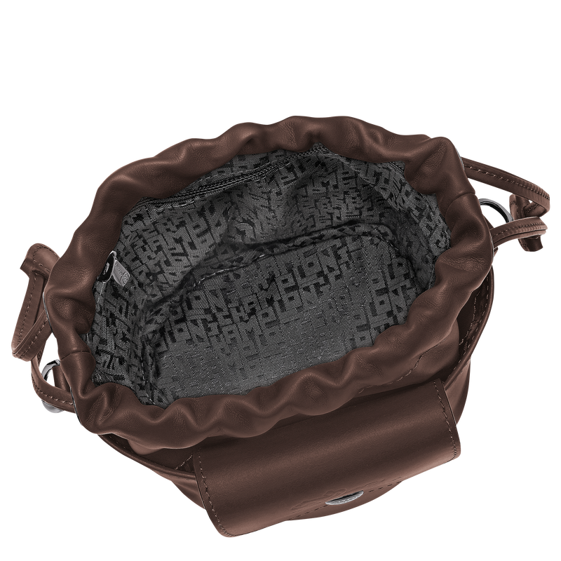 Le Pliage Xtra XS Bucket bag , Mocha - Leather  - View 4 of  5