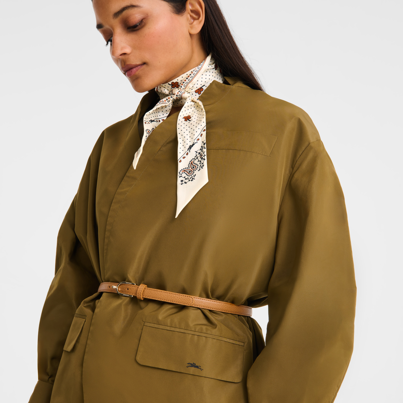 Kimono jacket , Olive - Techno taffeta  - View 4 of  5