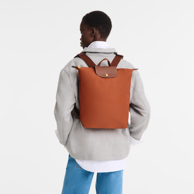 Le Pliage Original M 双肩背包 , 砖红色 - 帆布