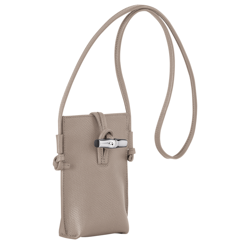 Le Roseau 手机包 , 陶灰色 - 皮革  - 查看 3 6