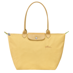 Le Pliage Green L 大号单肩包 , 小麦黄 - 再生帆布