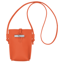 Roseau 手机包 , 橘色 - 皮革