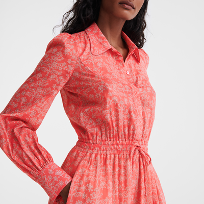 null Long dress, Tomato