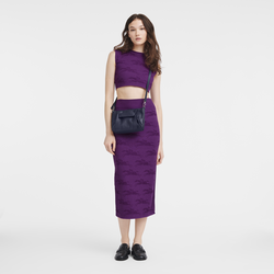 Longchamp 3D S 斜挎包 , 浆果紫 - 皮革