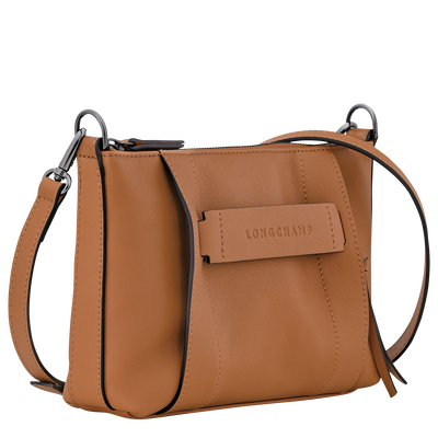 Longchamp 3D S 斜挎包 , 裸色 - 皮革