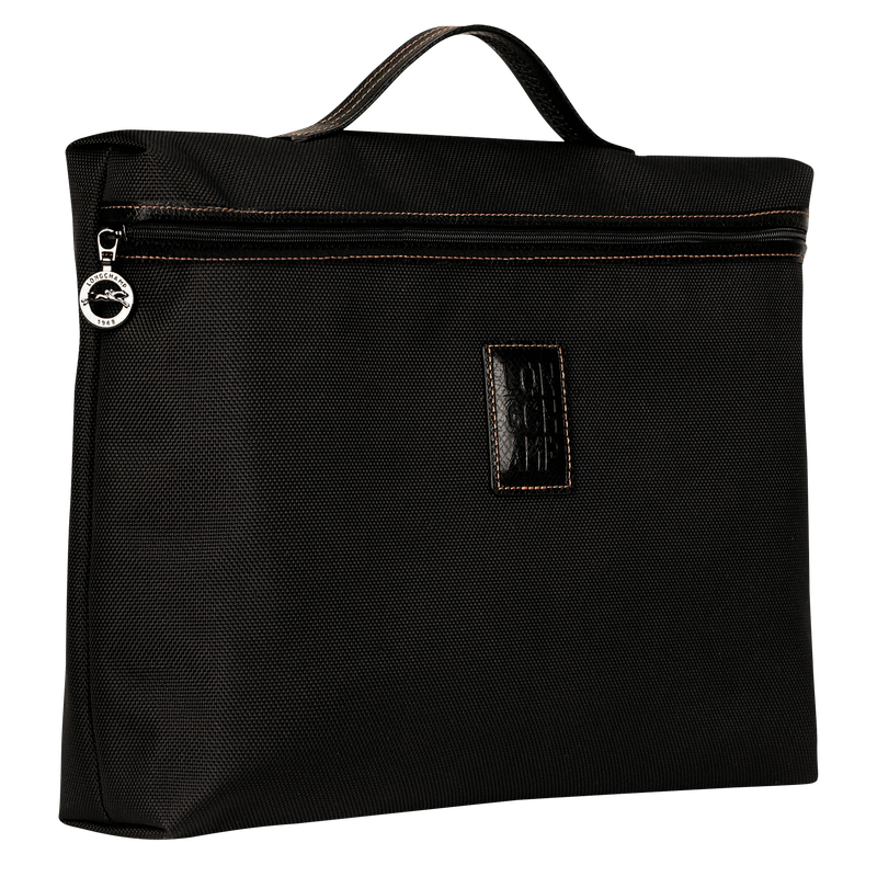 Boxford S Briefcase , Black - Recycled canvas  - View 3 of  4