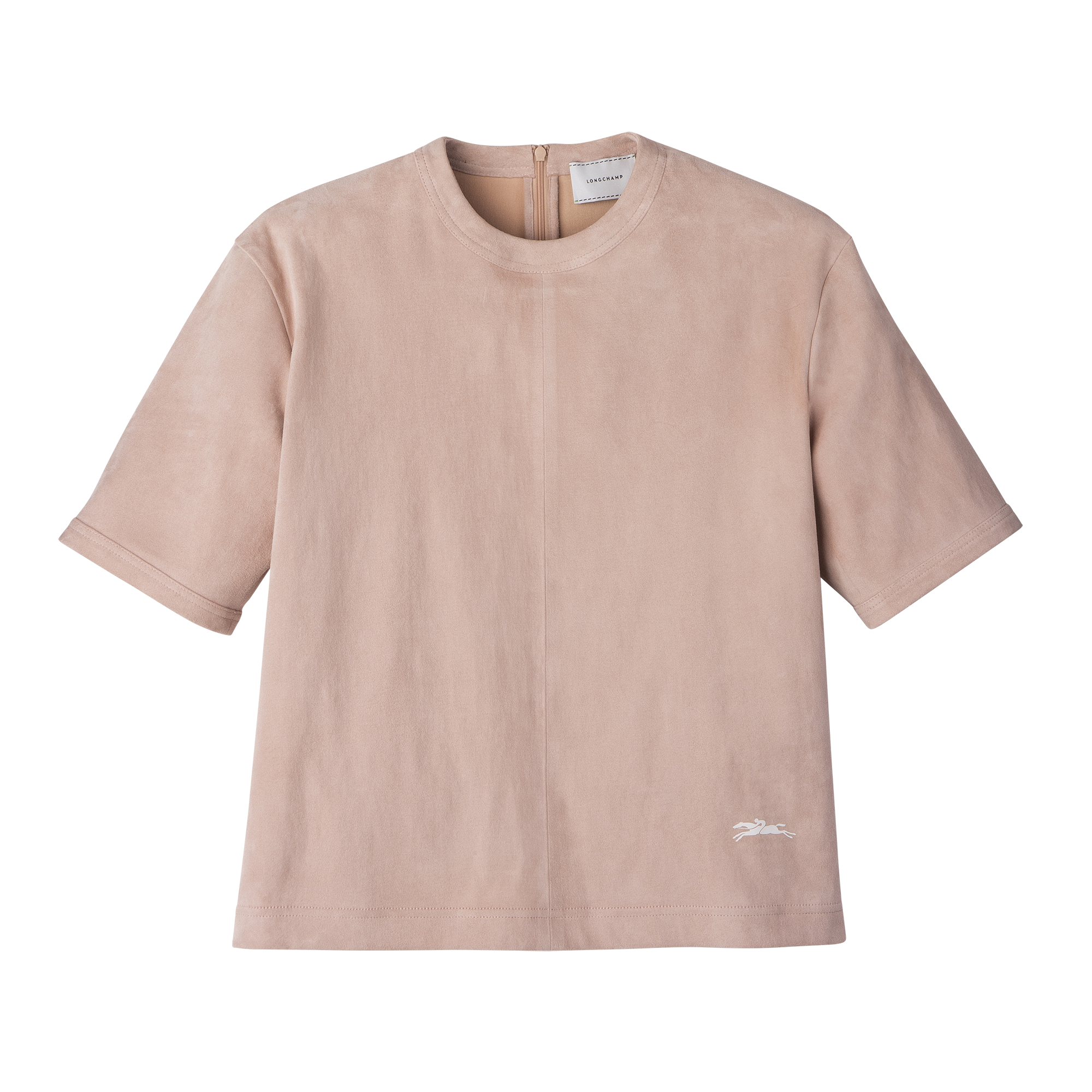 null Short leather top, Pink