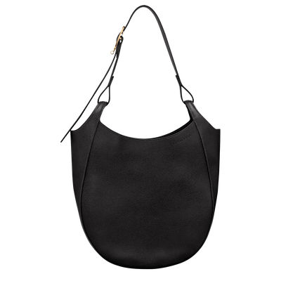 Le Foulonn&eacute; L Hobo bag , Black - Leather