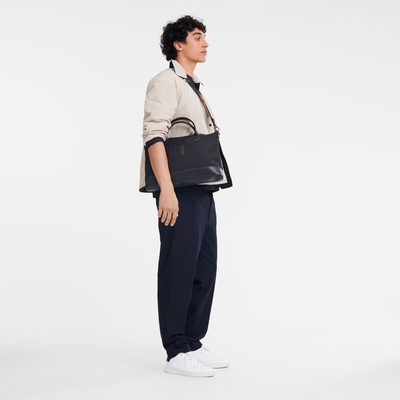 Boxford S 公文包 , 黑色 - 再生帆布