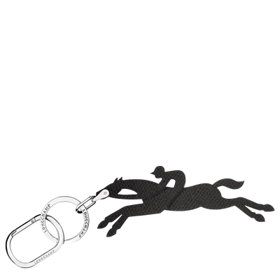 Le Pliage Key-rings , Black - Leather